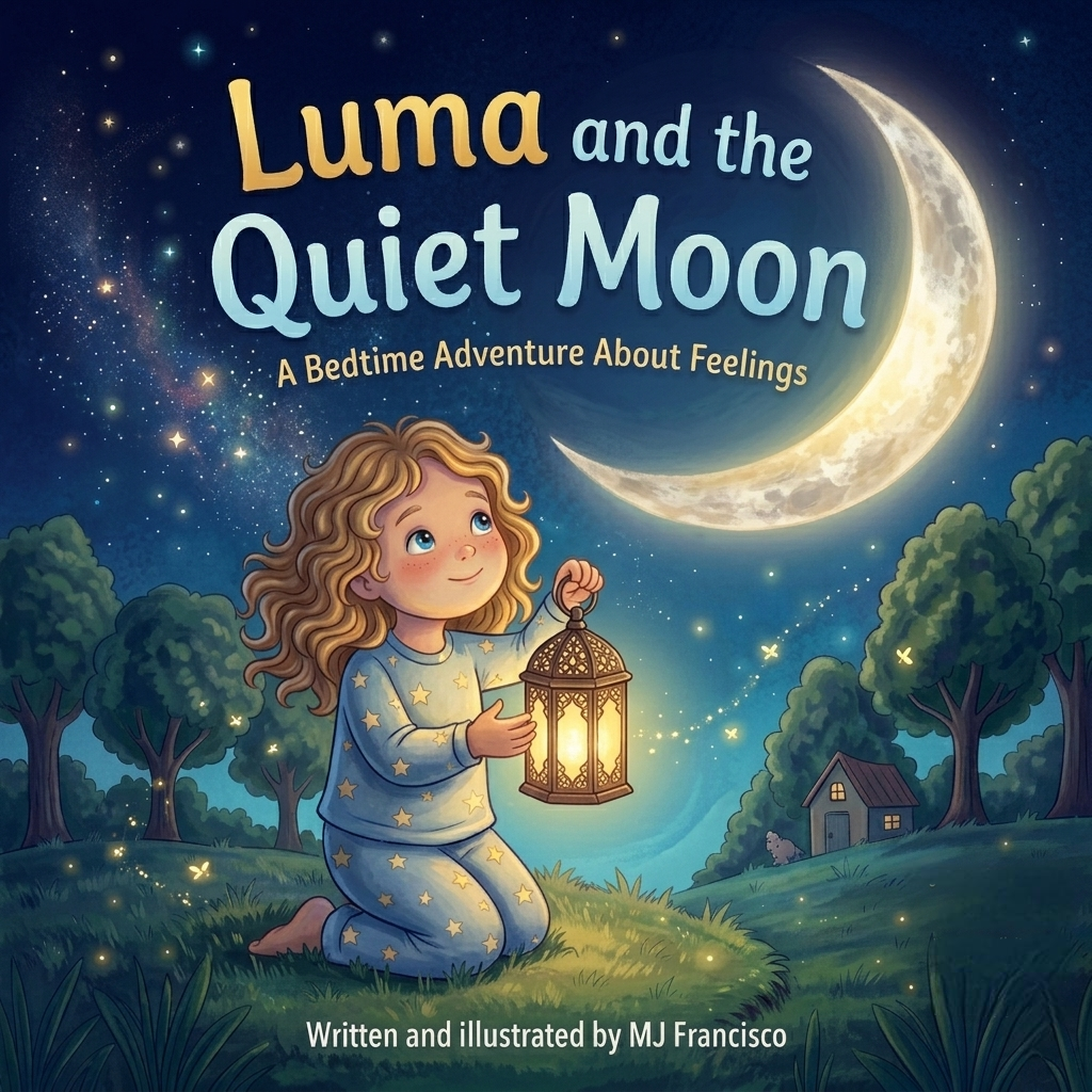 Luma and the Quiet Moon | Printable Children’s book | Courage book for kids | Bedtime story